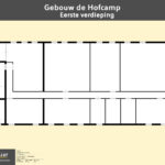 Plattegrond 1e verdieping - Kantoorruimte huren in Wassenaar